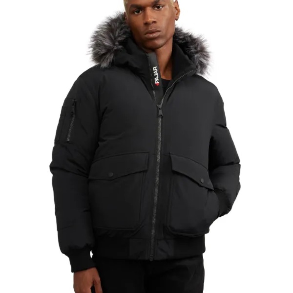 Pajar Anderson Mixed Media Bomber Coat